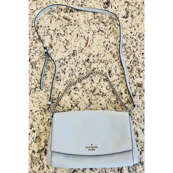 Kate Spade RETAIL $279 | Greer Leather Crossbody Bag | Color: Ocean Blue - Picture 7 of 16